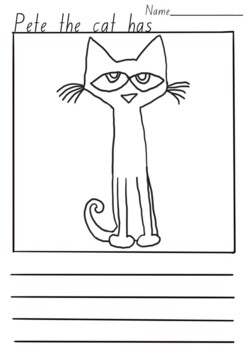 Pete the cat writing prompt by Elizabeth Rigby Resources | TpT