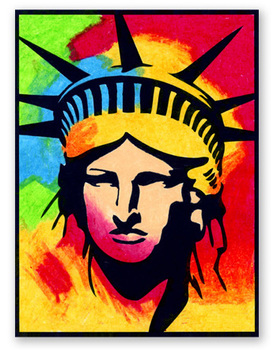 Preview of Peter Max Statue of Liberty Mural