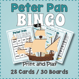 Peter Pan BINGO & Memory Matching Card Game Activity