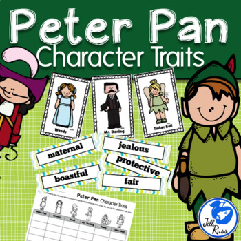 Preview of Peter Pan Character Traits Literacy Center