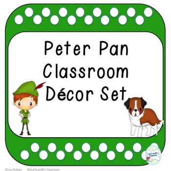 Preview of Peter Pan Classroom Decor Set