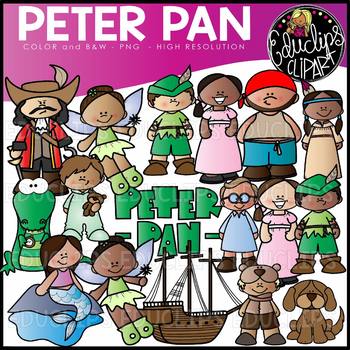 Preview of Peter Pan Clip Art Set {Educlips Clipart}