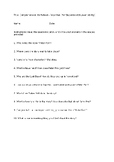 Peter Pan Comprehension Questions