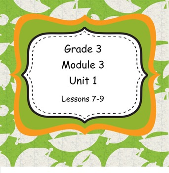 Preview of Peter Pan ELA Grade 3 Module 3a Unit 1 Lessons 7-9