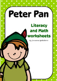 Peter Pan - Literacy and Math Worksheets