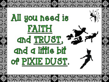 Peter Pan Text Quotes by Teaching with a Louisiana Twist | TpT