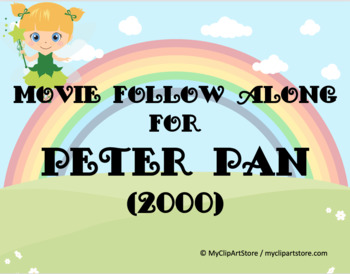 Preview of Peter Pan follow along movie sheet--2000 Cathy Rigby