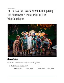 Preview of Peter Pan the Musical (2000) Broadway Production MOVIE GUIDE