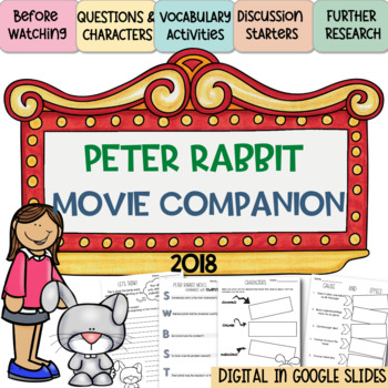 Preview of Peter Rabbit 2018 Movie Companion | Movie Guide | Print & GO Spring Activity