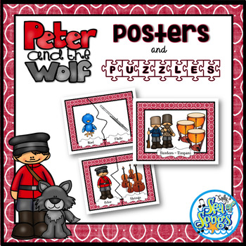 Peter and the Wolf Character Posters Puzzles by Sally s Sea of Songs