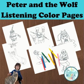 Preview of Peter and the Wolf Color Pages