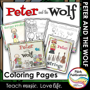 Preview of Peter and the Wolf - Coloring Pages
