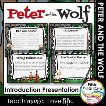 Preview of Peter and the Wolf - Introduction Presentation PowerPoint