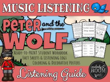 Preview of Peter and the Wolf: Listening Guide & Worksheets