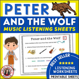 Peter and the Wolf Listening Worksheets for Elementary Mus
