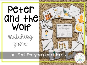 Peter and the Wolf Matching Game by Glue Sticks and Games Loren Dietrich