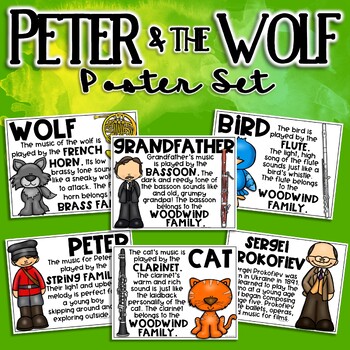 Peter and the Wolf Poster Set by Cori Bloom | Teachers Pay Teachers