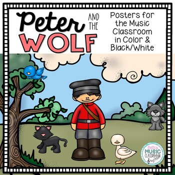 Preview of Peter and the Wolf Musical Instruments and Characters Posters, 3 print options