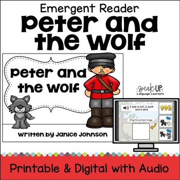 Peter and the Wolf Reader Simple Fairy Tale Reader for Early Readers