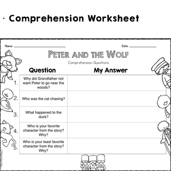 Peter and the Wolf Reader's Theater by Nerdy Music Mama | TpT