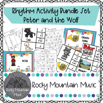 Preview of Peter and the Wolf Rhythm Activity Bundle Set