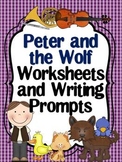 Peter and the Wolf -Set of 7 Worksheets and Writing Prompts