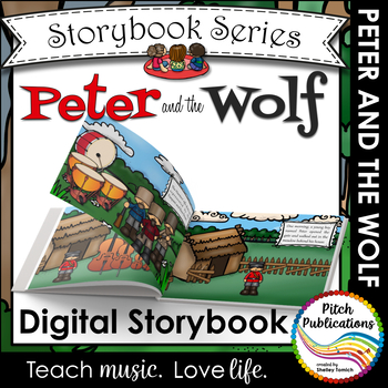 Preview of Peter and the Wolf Story Book - Storybook Powerpoint - Tell the Story!