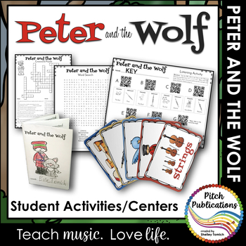 Preview of Peter and the Wolf - Student Activities (Centers)