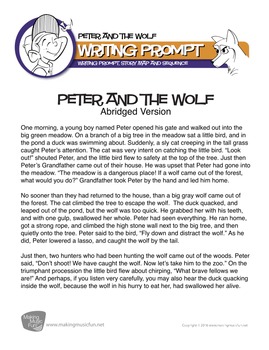 Peter and the Wolf | Writing Prompt (Digital Print) by Andy Fling