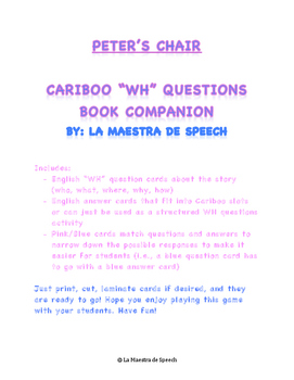 Peter S Chair Wh Questions For Cariboo