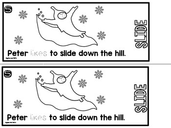Peter #39 s Snowy Day Flip Book by Michelle Griffo from Apples and ABC #39 s