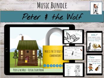 Preview of Peter & the Wolf by Prokofiev Music Bundle on Google Slides