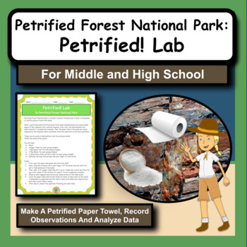 Preview of Petrified Forest National Park: Petrified Wood Lab Activity for Science Class