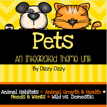 Preview of Pets Theme Unit