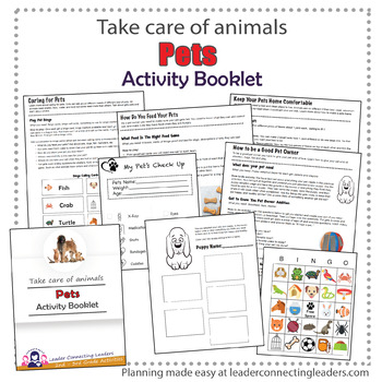 Preview of Brownie Girl Scout Pets Activity Booklet