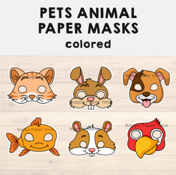 1 Set Paper Masks To Paint Animal Masks To Paint Animal Masks Craft Farm  Animal Masks Cartoon Stickers The Mask Animal Stickers For Kids Graffiti  Chil