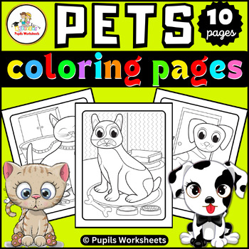 Pets Animals Coloring Pages Activity I Pets Coloring Sheets for Boys ...