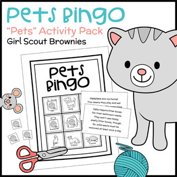 Pets Bingo - Girl Scout Brownies - "Pets" Activity Pack ...