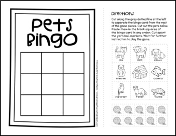 Pets Bingo - Girl Scout Brownies - "Pets" Activity Pack ...