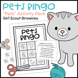 Pets Bingo - Girl Scout Brownies - "Pets" Activity Pack (S