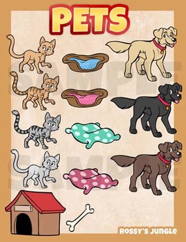 Preview of Pets Clip art collection