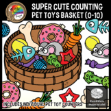 Pets Clipart | Counting Pet Toys in a Basket