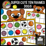 Pets Clipart | Dog Puppy Ten Frames | Counting Balls