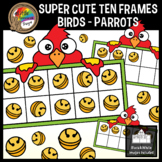 Pets Clipart | Parrot Bird Ten Frames | Counting Bells