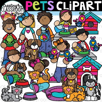 Preview of Pets Clipart {Taking care of pets Clipart}