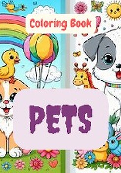 Preview of Pets Coloring Book
