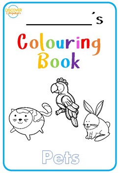 Preview of Pets Coloring Book - 6 Free Animal Colour In Pages