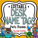 Pets Desk Name Tags...Editable