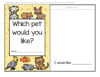 Preview of Pets Theme Lift-the-Flap Emergent Reader, plus Puppets, Word Wall, more