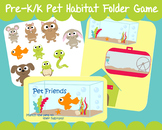 Pets Habitat Family Dog Cat Fish Class Pet Printable Folder Game